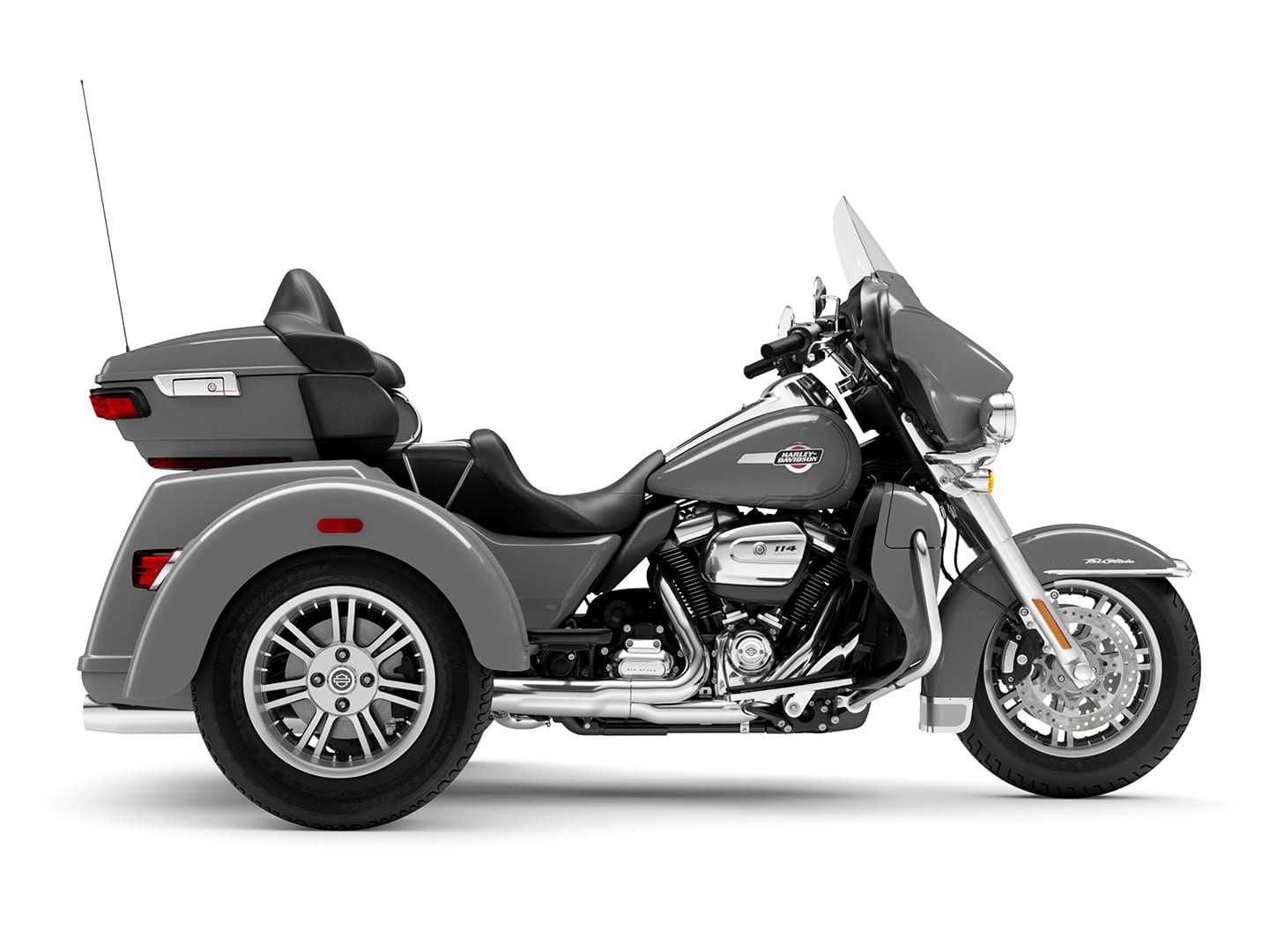 The 2024 Tri Glide Ultra: a three-wheeled Ultra Limited. One could make the case it's the ultimate in H-D long-distance touring.