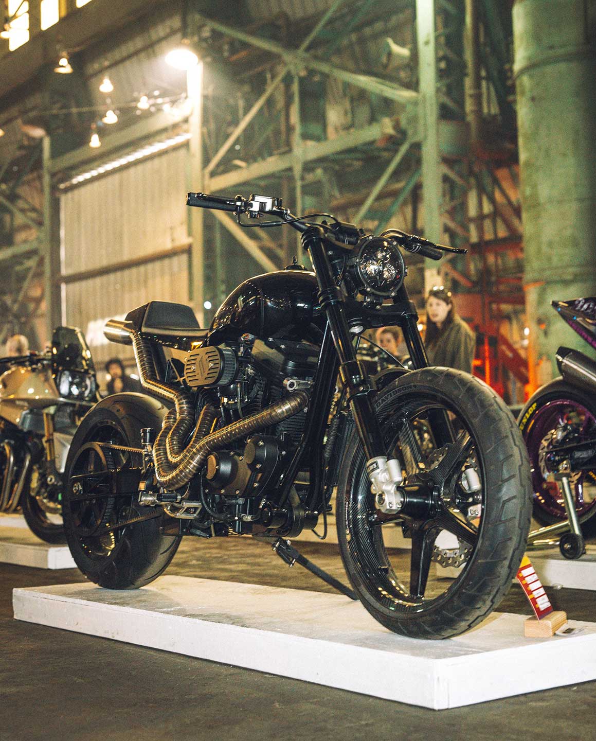 Founder Thor Drake picked out the One Show award himself, with this year's prize going to Alex Stoos' 2012 Harley Sportster.