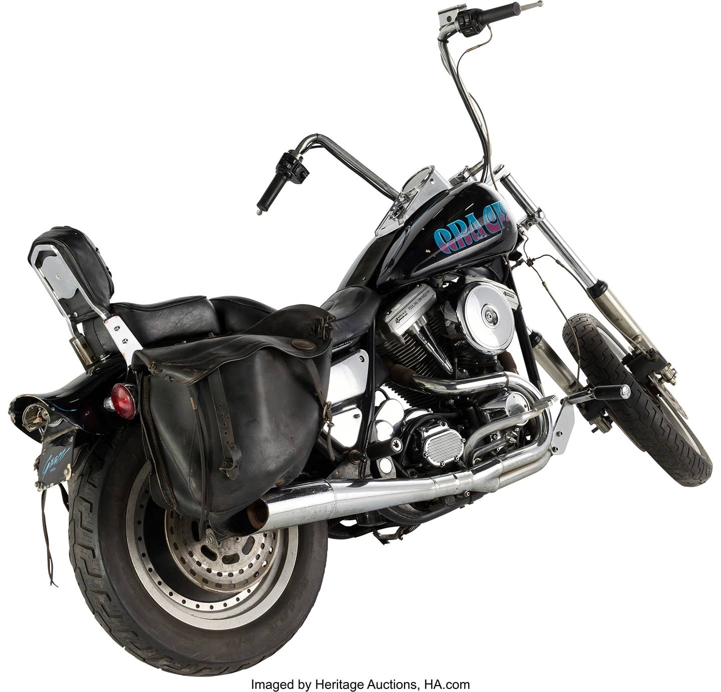 Zed's chopper currently resides at Bartels' Harley-Davidson in Los Angeles, where <i>someone</i> has to know more about this machine's background.