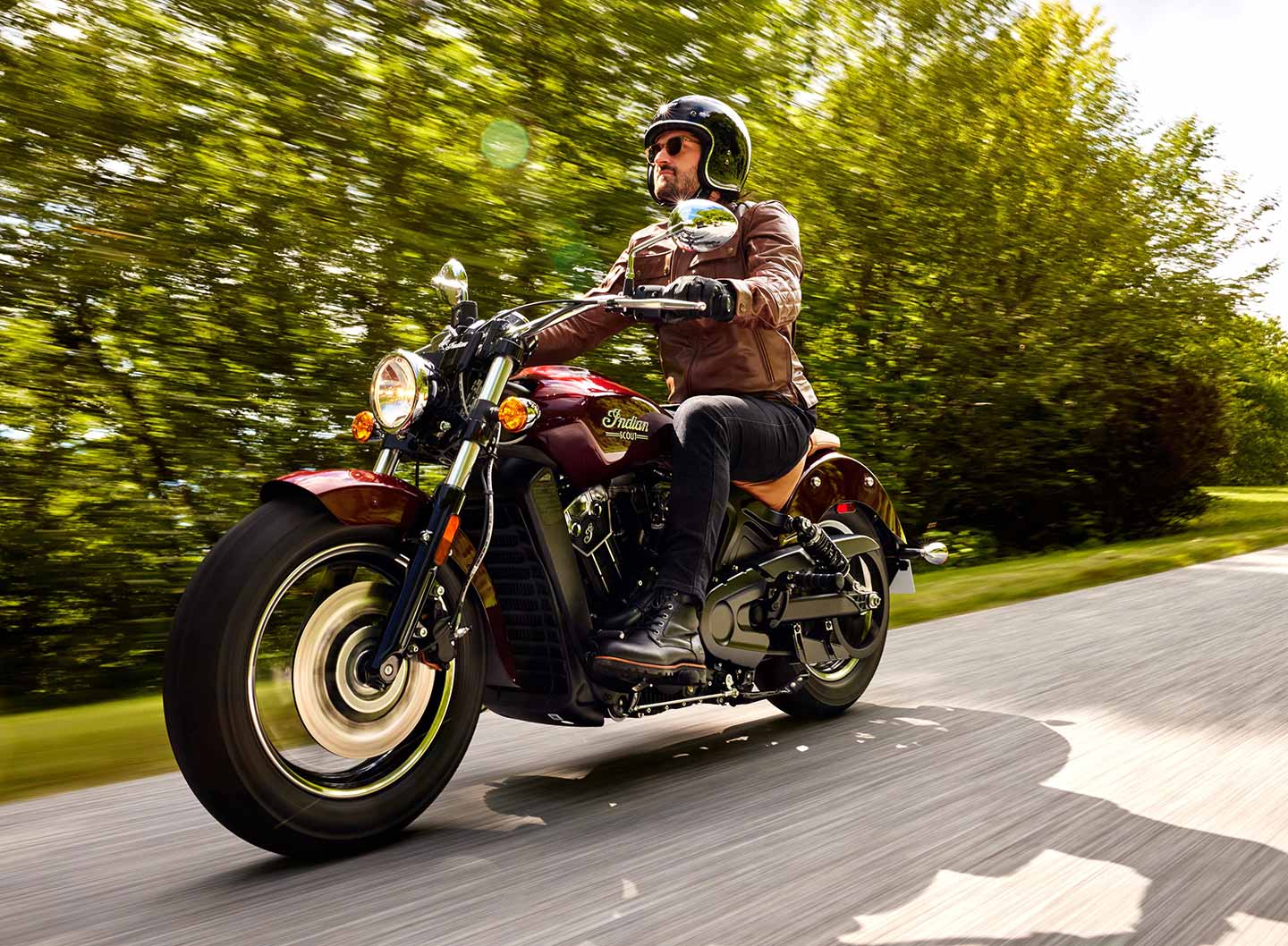 The 2024 base-model Indian Scout rolls into the new year unchanged. Even last year's new Maroon Metallic color scheme is back.