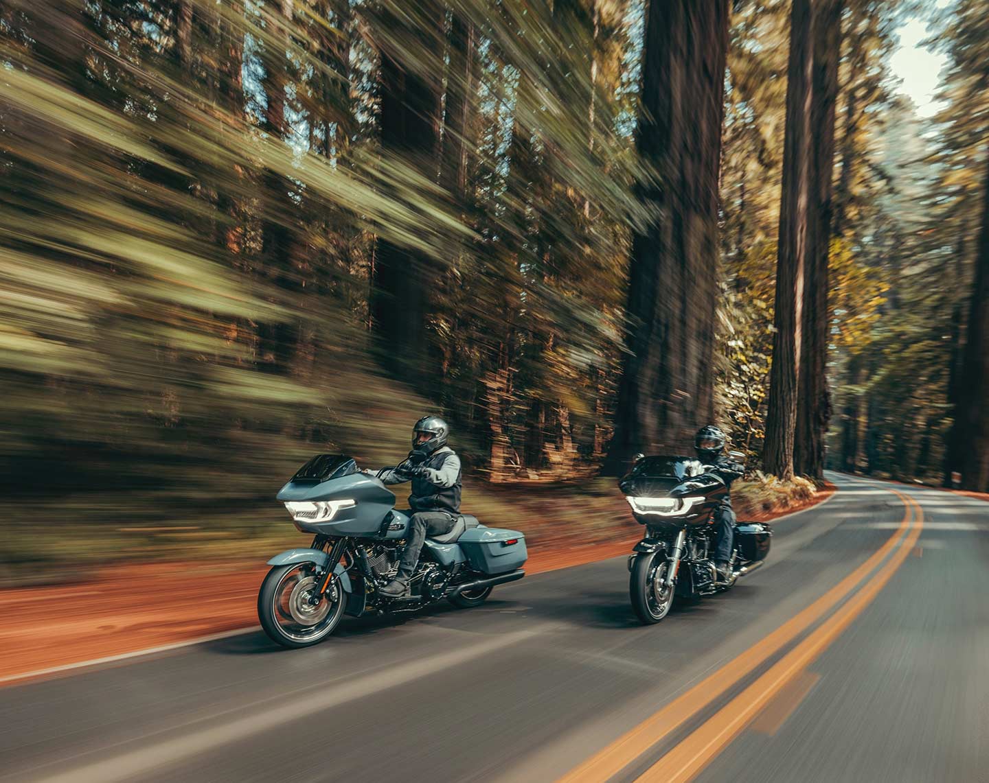 Baggers are all about touring in style and comfort, and with big updates to its Street Glide and Road Glide models (pictured), Harley continues to dominate the big bagger class.
