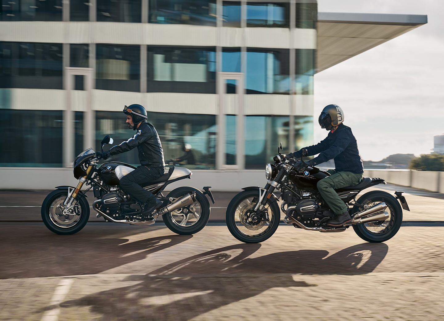 BMW has revealed the new R 12 nineT (left) and R 12 (right) models for 2024.