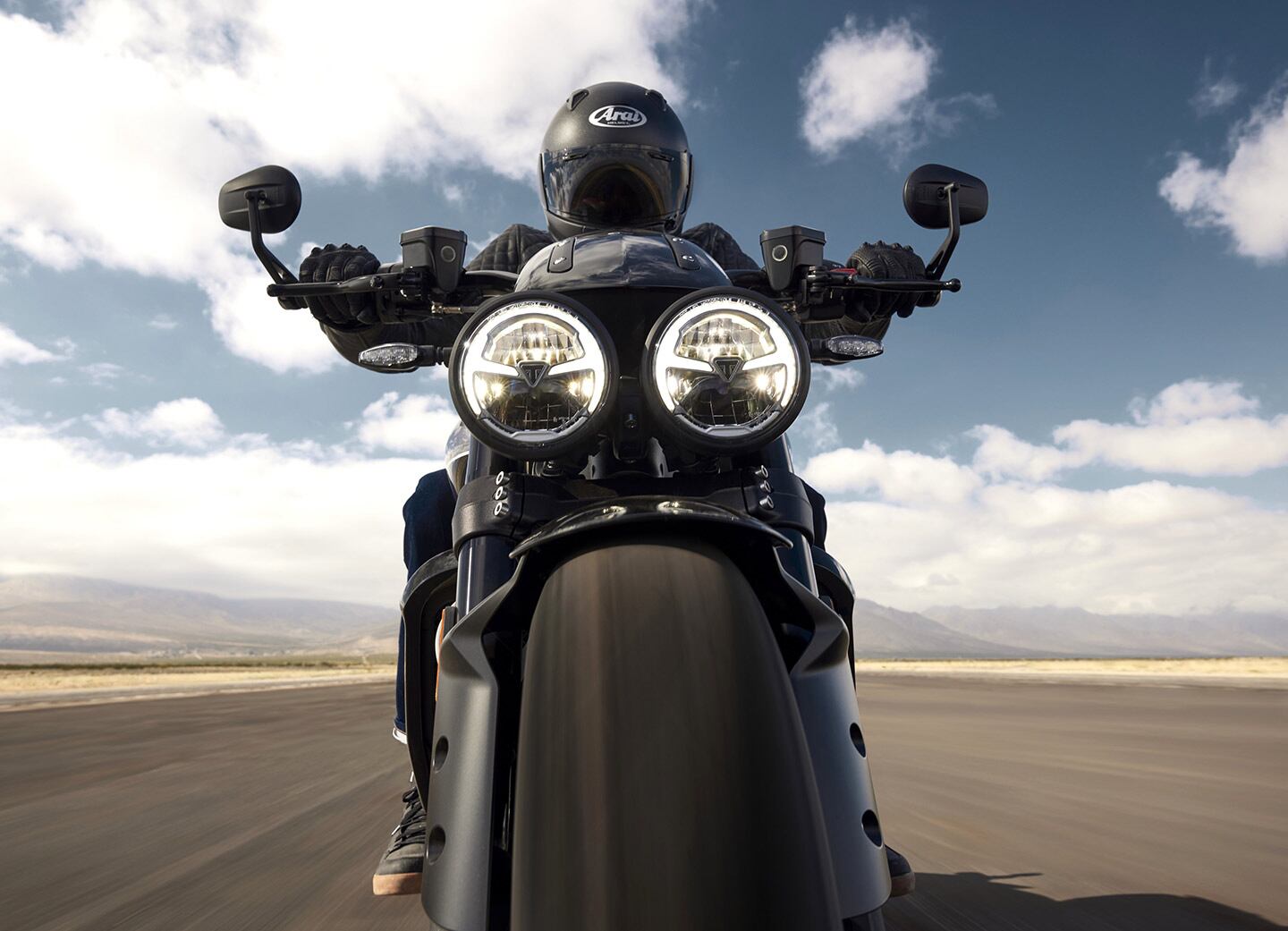 LED lighting for the Storm's classic bug-eye front end.