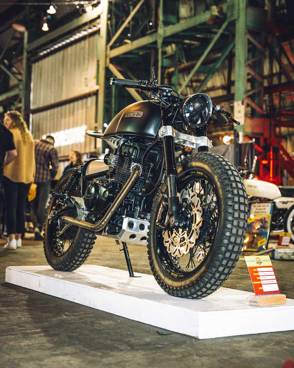 Clancy Peterson's 1978 Honda CB400T will proudly wear the Best Polished Turd title for 2024. Nice!