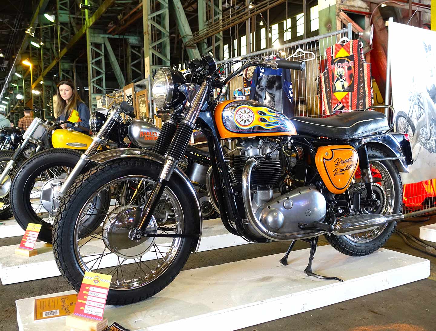 A very cool and clean 1962 BSA Rocket, in full color.
