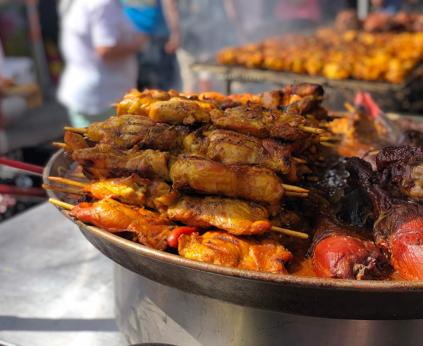Bikers gotta eat and there were vittles aplenty at Bike Week, with vendors lined up on Main Street ready to grill up your favorite fowl or mammal.