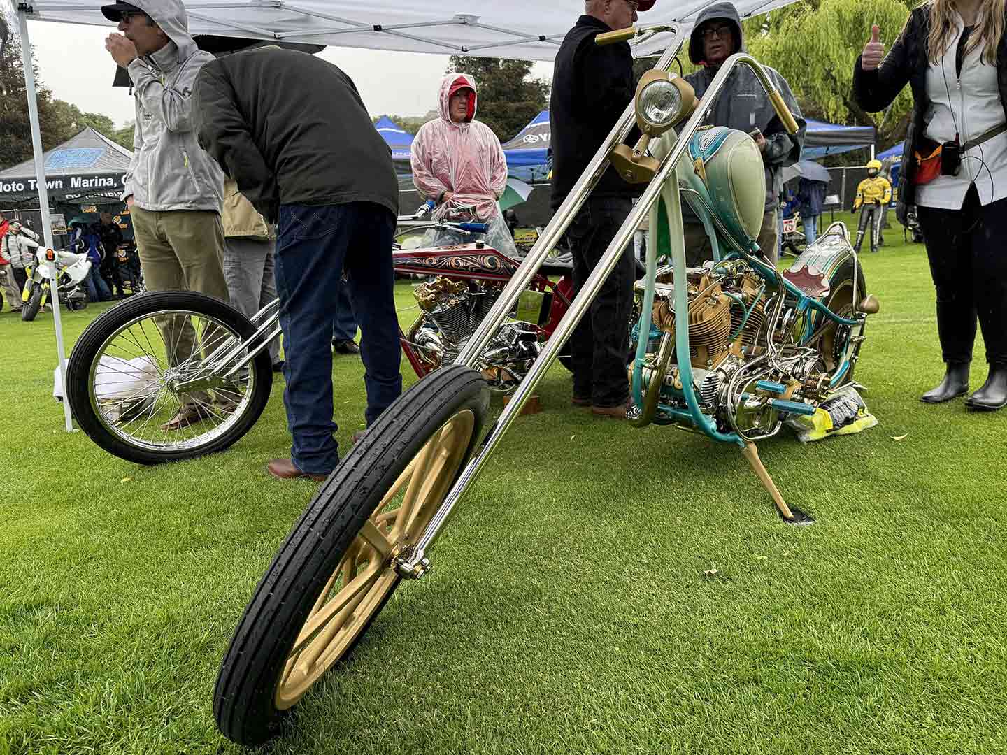 In the Choppers class, Richard Best's 1947 Harley Knucklehead took first place. (If we're not mistaken, it won last year too.)