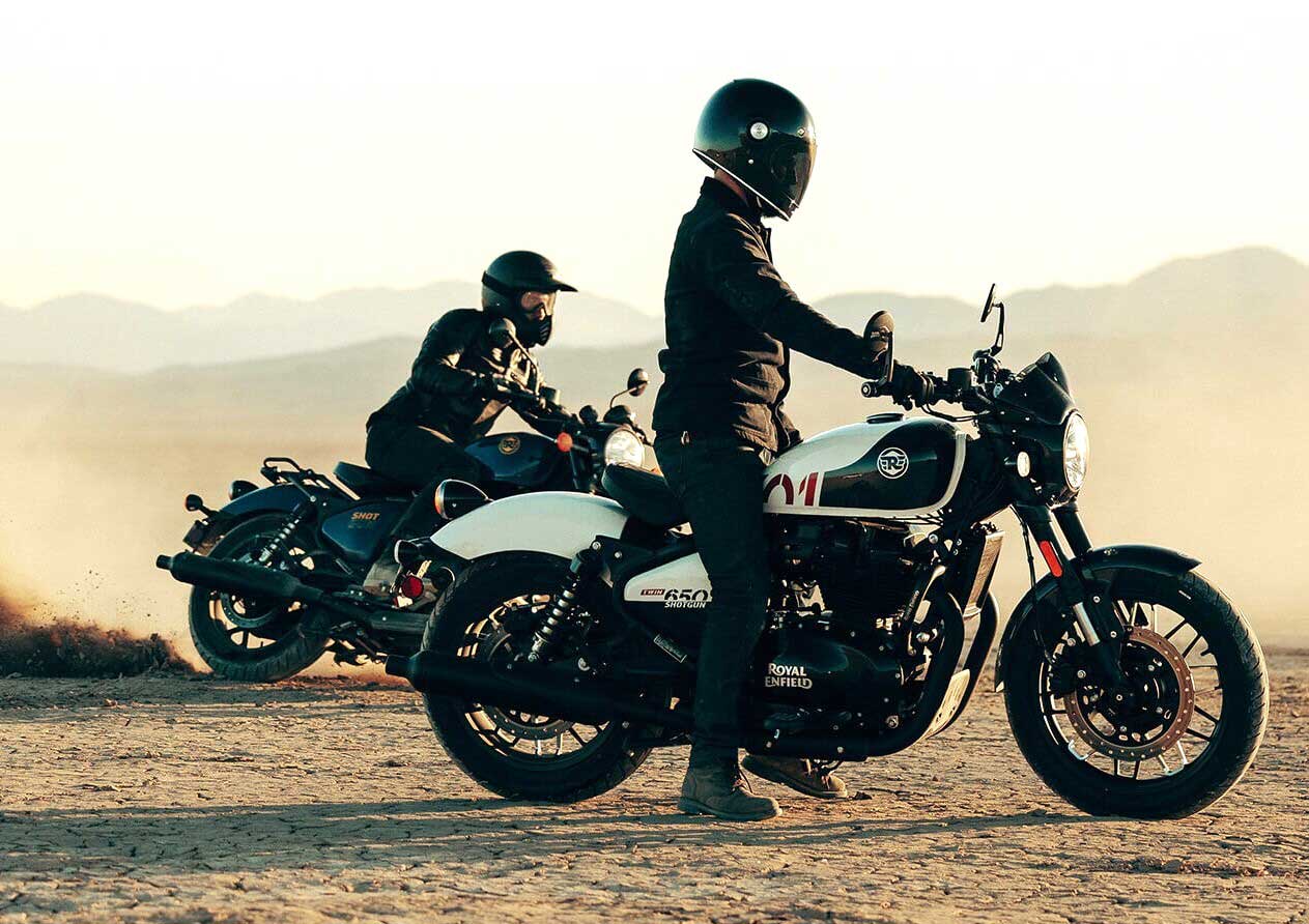 Royal Enfield's 2024 Shotgun 650 is now available in North America, with a base price of $6,899 US.
