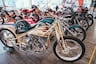 Custom motorcycles on display at Biker Fest International