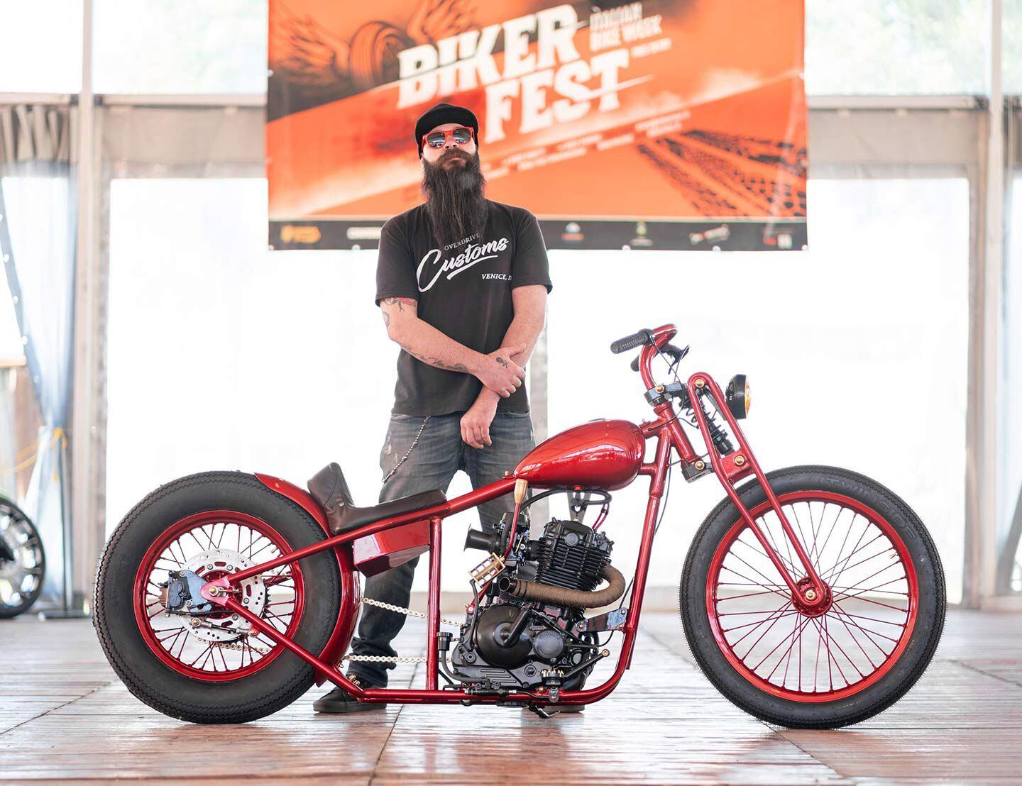 Back in the Italian portion of the show, the winningest entry of the Metric group was this angular Suzuki 650 named 