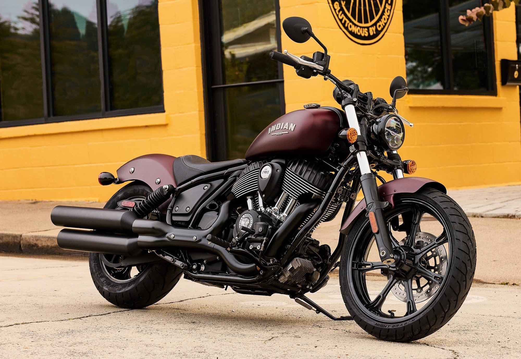 The base-model Chief that debuted last year is still powered by the air-cooled Thunderstroke 111 engine, unchanged for 2023. It does receive a new slipper clutch, however, for smoother shifts and decreased lever effort, according to Indian. This powerful but minimalist cruiser will cost you $14,499 in black metallic (no ABS), with other colors like Silver Quartz Smoke and Maroon Metallic Smoke, both at $16,399 with ABS.